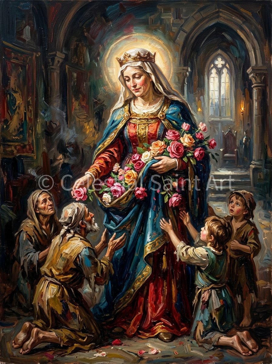St. Elizabeth Of Hungary - Digital Print | High Resolution | Instant Access | Easy Download