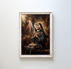 St. Faustina Kowalska - Digital Print | High Resolution | Instant Access | Easy Download