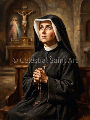 St. Faustina Kowalska - Digital Print | High Resolution | Instant Access | Easy Download