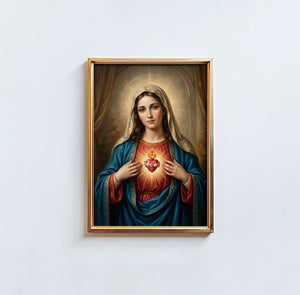 The Immaculate Heart Of Mary - Digital Print | High Resolution | Instant Access | Easy Download