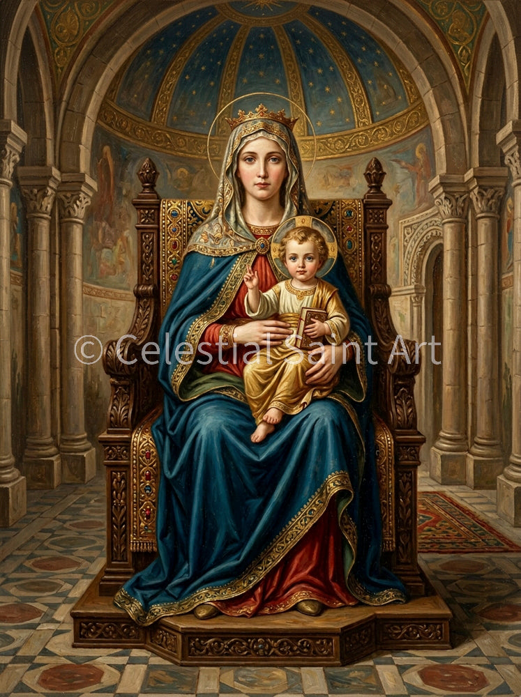 Our Lady Seat of Wisdom - Digital Print | High Resolution | Instant Access | Easy Download