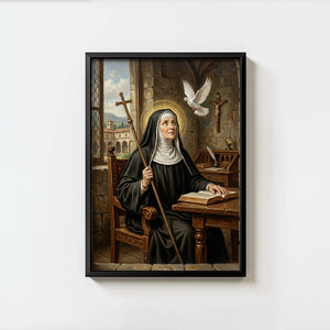 St. Scholastica - Digital Print | High Resolution | Instant Access | Easy Download