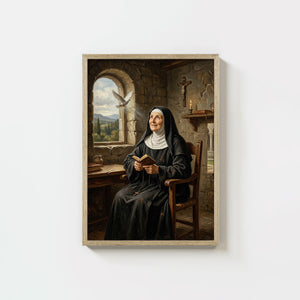 St. Scholastica - Digital Print | High Resolution | Instant Access | Easy Download