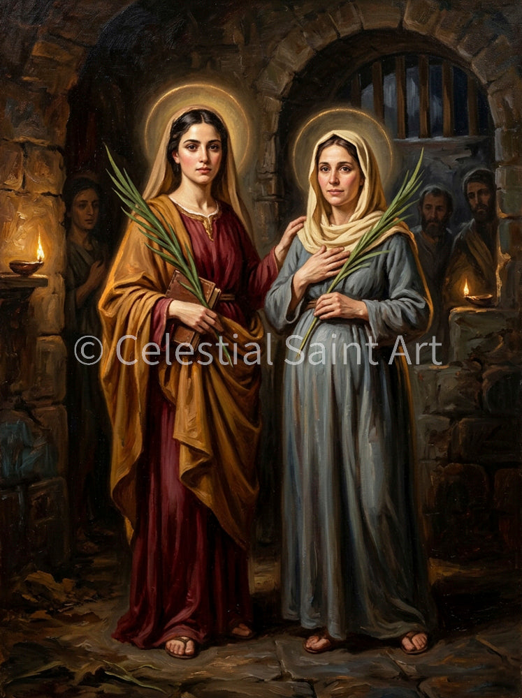 Sts. Perpetua and Felicity - Digital Print | High Resolution | Instant Access | Easy Download