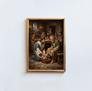 Jesus Washing Disciples Feet - Digital Print | High Resolution | Instant Access | Easy Download