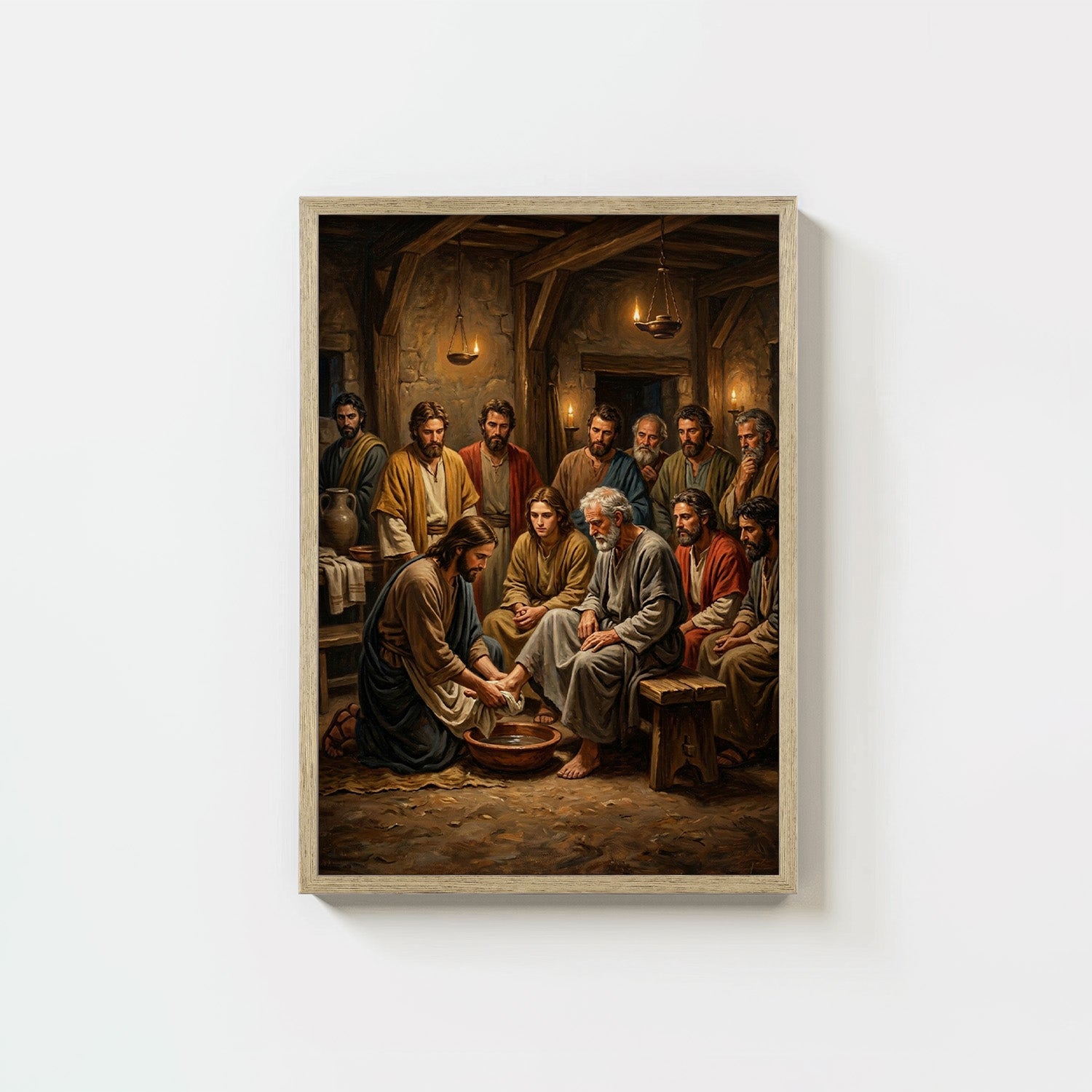 Jesus Washing Disciples Feet - Digital Print | High Resolution | Instant Access | Easy Download