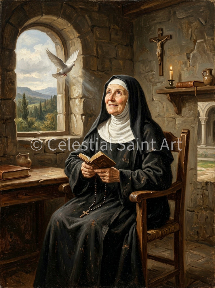St. Scholastica - Digital Print | High Resolution | Instant Access | Easy Download
