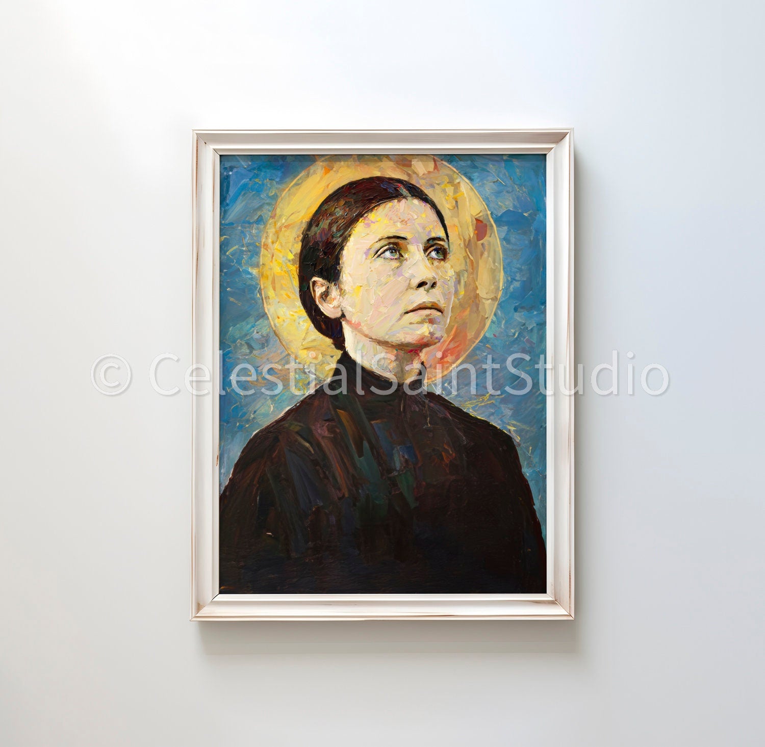 St. Gemma Galgani | DIGITAL OIL PAINT | Catholic Printable | Digital Download | Patron Saint | Catholic Art