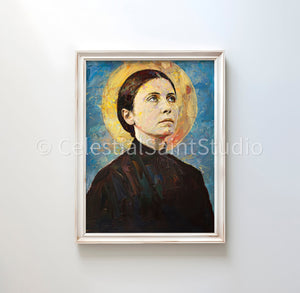 St. Gemma Galgani | DIGITAL OIL PAINT | Catholic Printable | Digital Download | Patron Saint | Catholic Art
