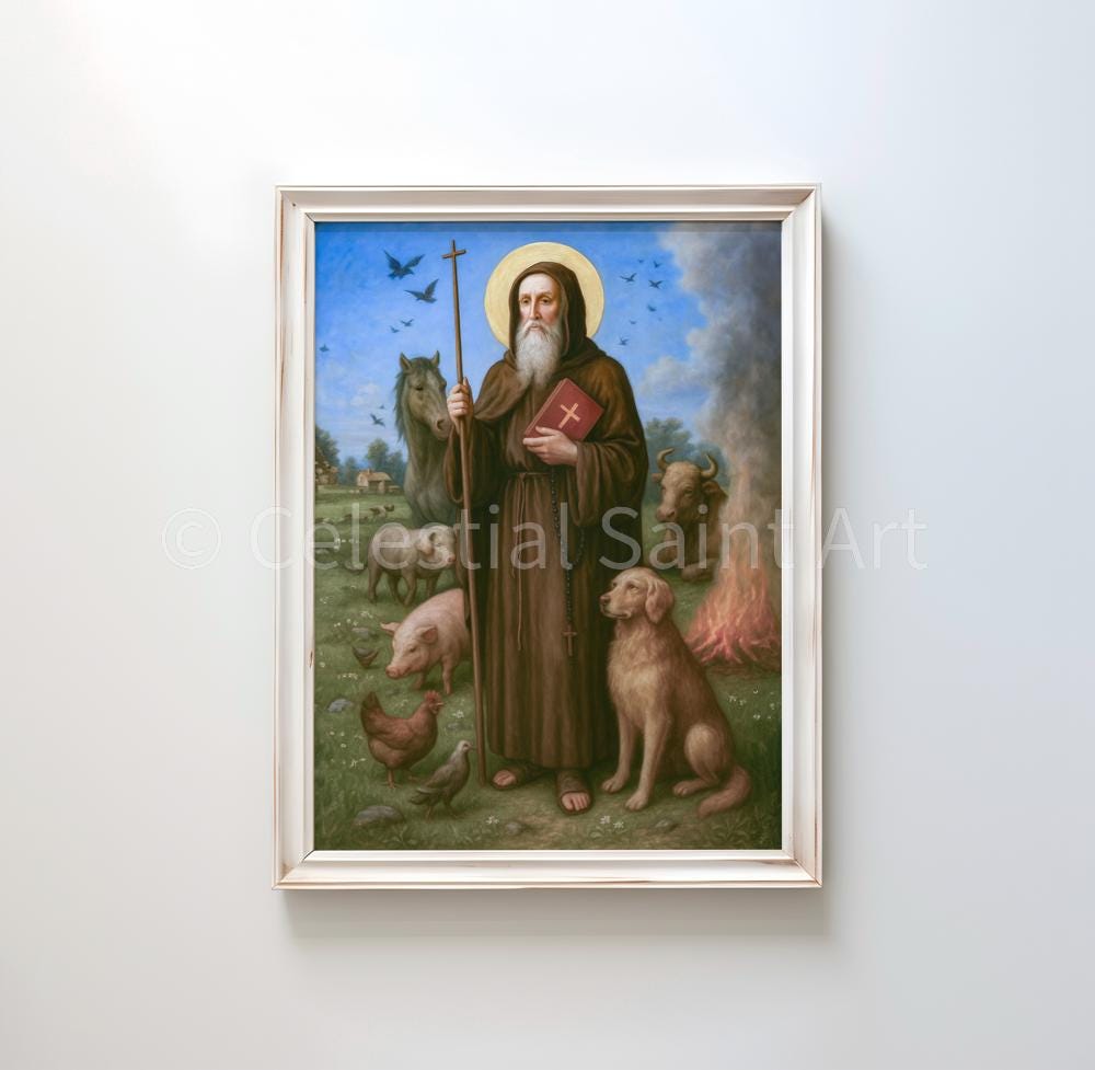 St. Anthony Abbot - Digital Print | High Resolution | Instant Access | Easy Download