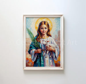 St. Agnes - Digital Print