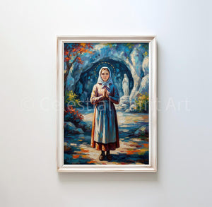 St. Bernadette - Digital Print