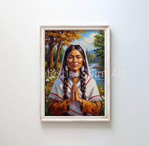 St. Kateri Tekakwitha - Digital Print