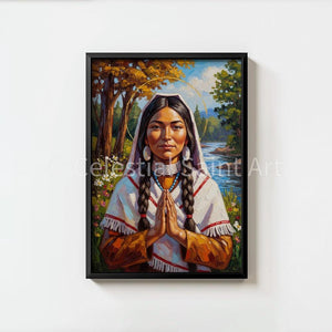 St. Kateri Tekakwitha - Digital Print