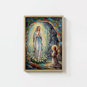Our Lady of Lourdes - Digital Print