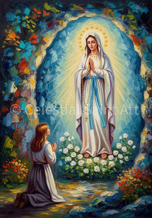 Our Lady of Lourdes - Digital Print
