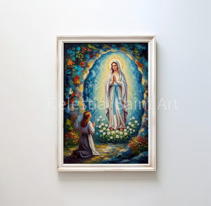 Our Lady of Lourdes - Digital Print