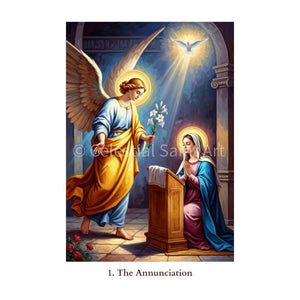 Joyful Mysteries of the Rosary - Digital Print Set