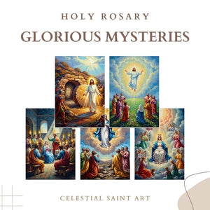 Glorious Mysteries of the Rosary - Digital Print Set