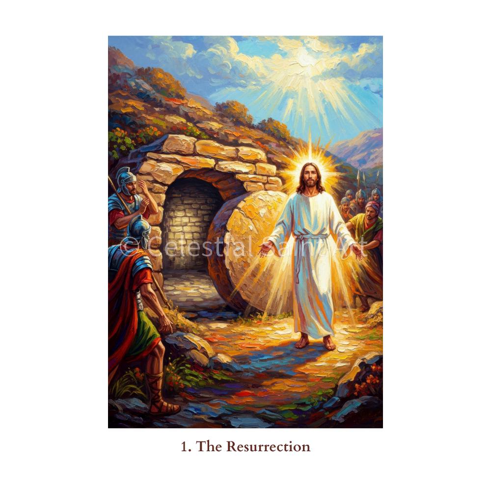 Glorious Mysteries of the Rosary - Digital Print Set