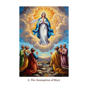 Glorious Mysteries of the Rosary - Digital Print Set