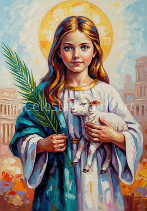 St. Agnes - Digital Print