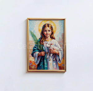 St. Agnes - Digital Print