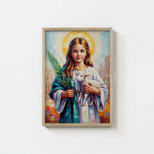 St. Agnes - Digital Print