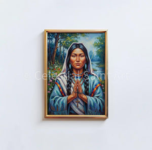 St. Kateri Tekakwitha - Digital Print