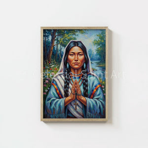 St. Kateri Tekakwitha - Digital Print