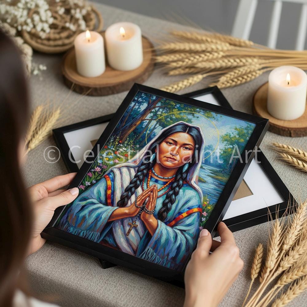 St. Kateri Tekakwitha - Digital Print