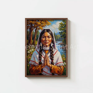 St. Kateri Tekakwitha - Digital Print