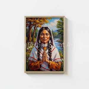 St. Kateri Tekakwitha - Digital Print