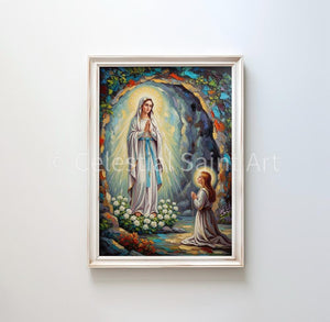 Our Lady of Lourdes - Digital Print