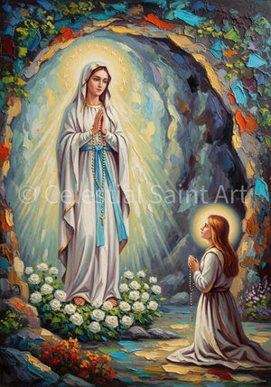 Our Lady of Lourdes - Digital Print