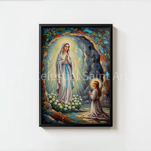 Our Lady of Lourdes - Digital Print