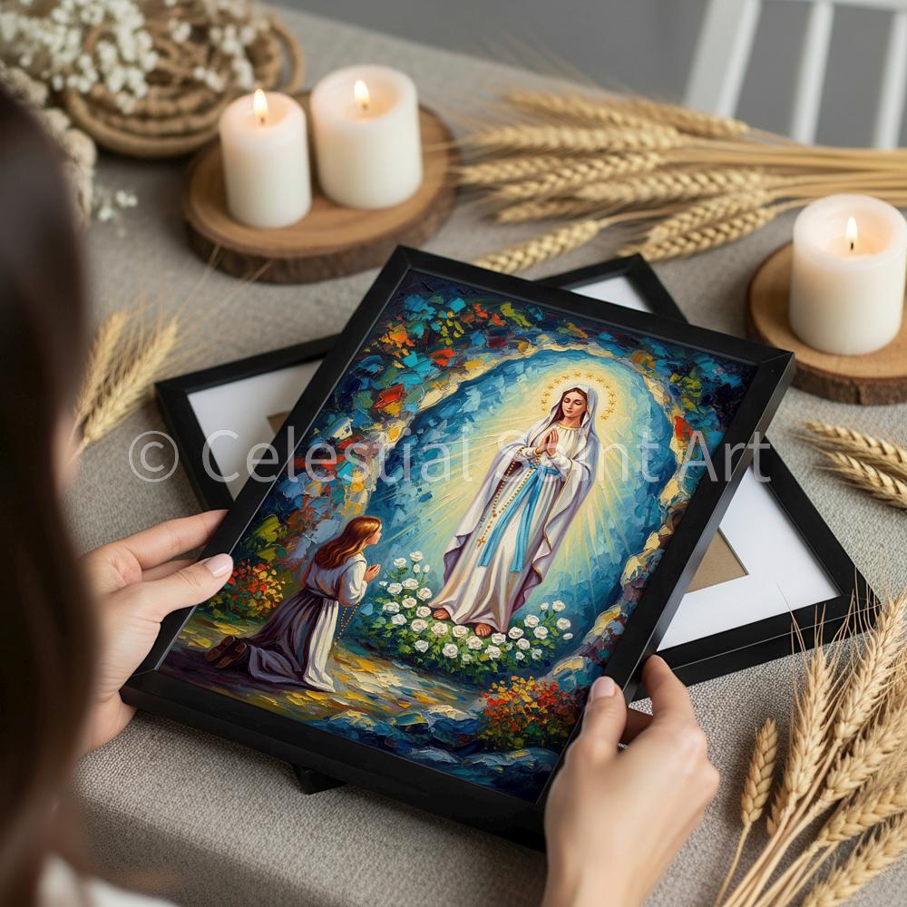 Our Lady of Lourdes - Digital Print