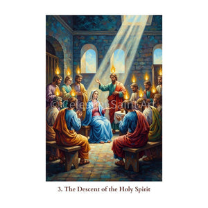 Glorious Mysteries of the Rosary - Digital Print Set