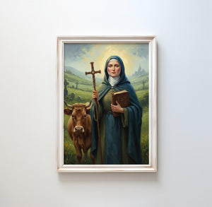 St. Brigid of Ireland - Digital Print | High Resolution | Instant Access | Easy Download