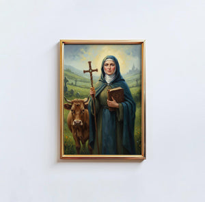 St. Brigid of Ireland - Digital Print | High Resolution | Instant Access | Easy Download