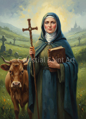 St. Brigid of Ireland - Digital Print | High Resolution | Instant Access | Easy Download