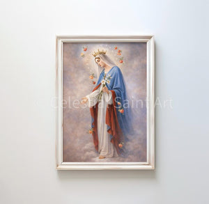 Mary Queen of Heaven - Digital Print | High Resolution | Instant Access | Easy Download