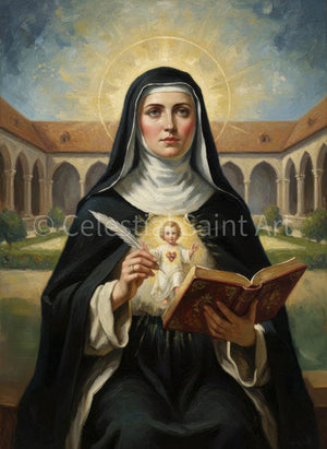 St. Gertrude the Great - Digital Print | High Resolution | Instant Access | Easy Download