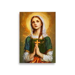 St. Brigid of Ireland - Matte Poster