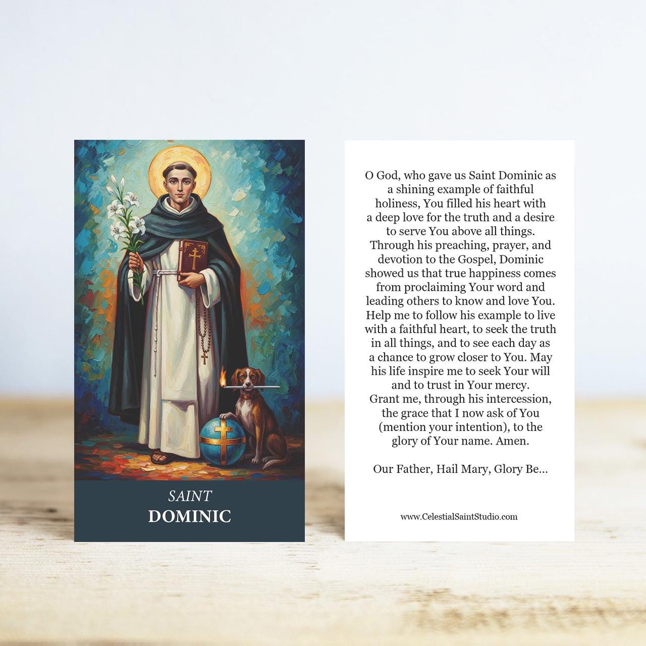 St. Dominic Prayer Cards | Wallet Size | 100, 200, 500