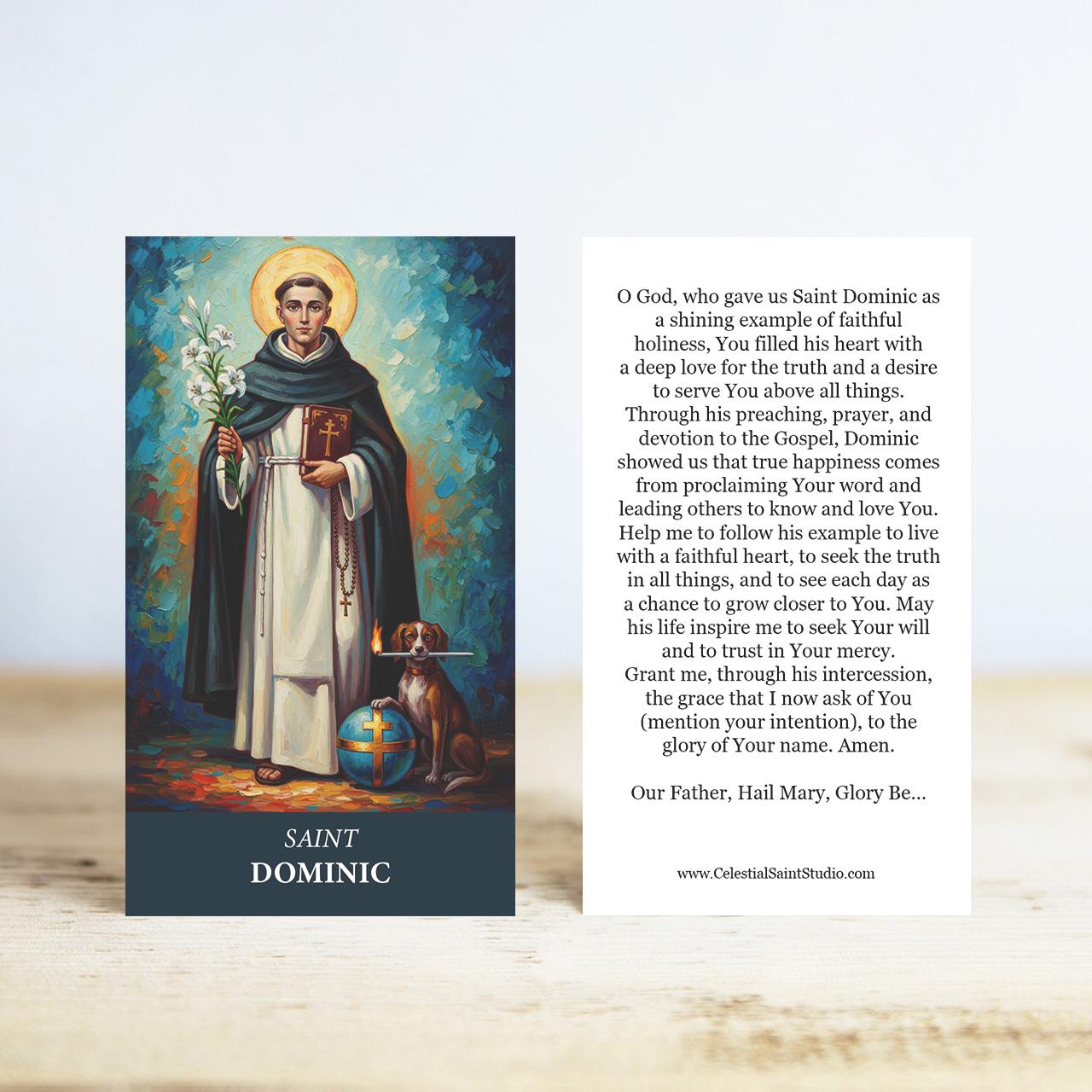 St. Dominic Prayer Cards | Wallet Size | 100, 200, 500