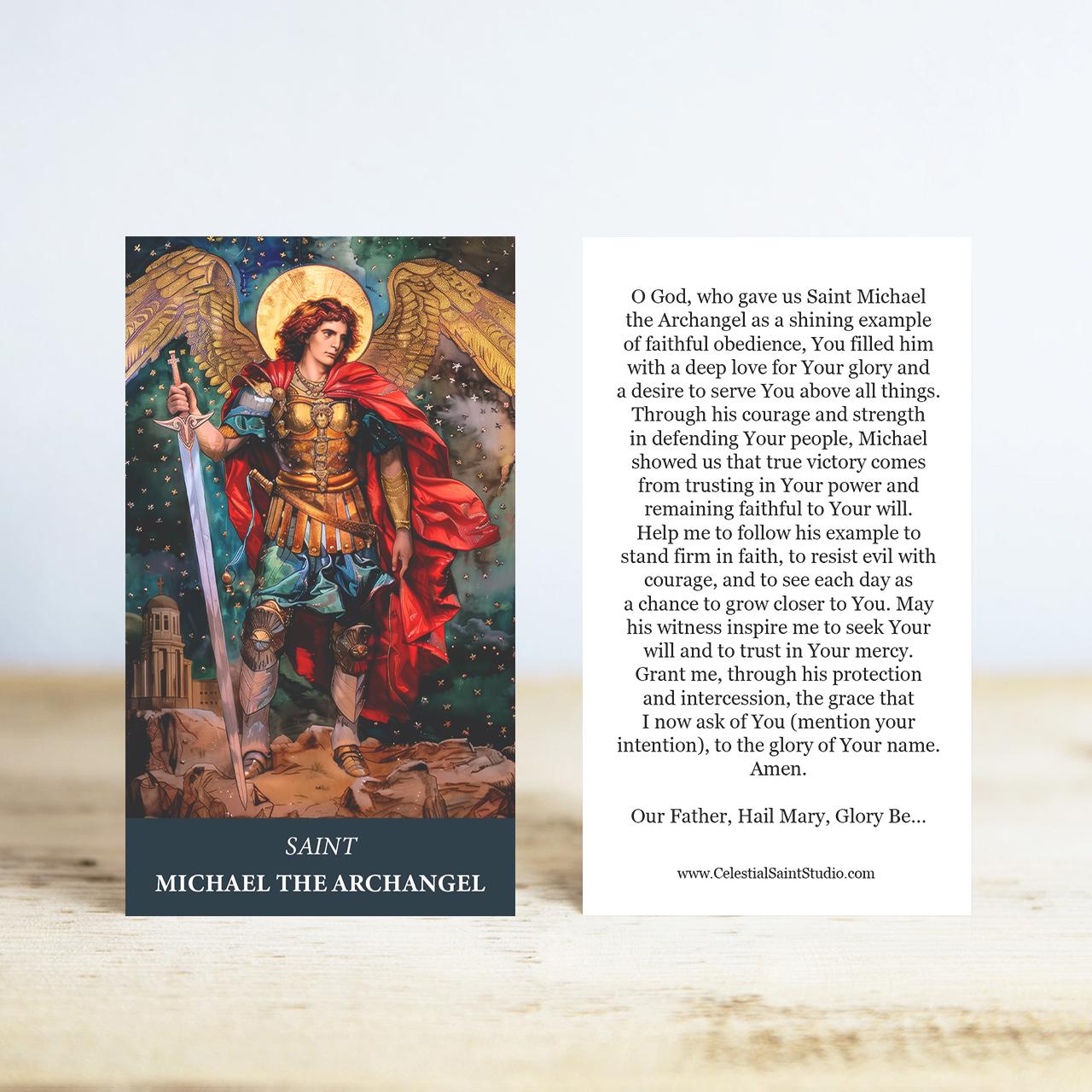St. Michael the Archangel Prayer Cards | Wallet Size | 100, 200, 500