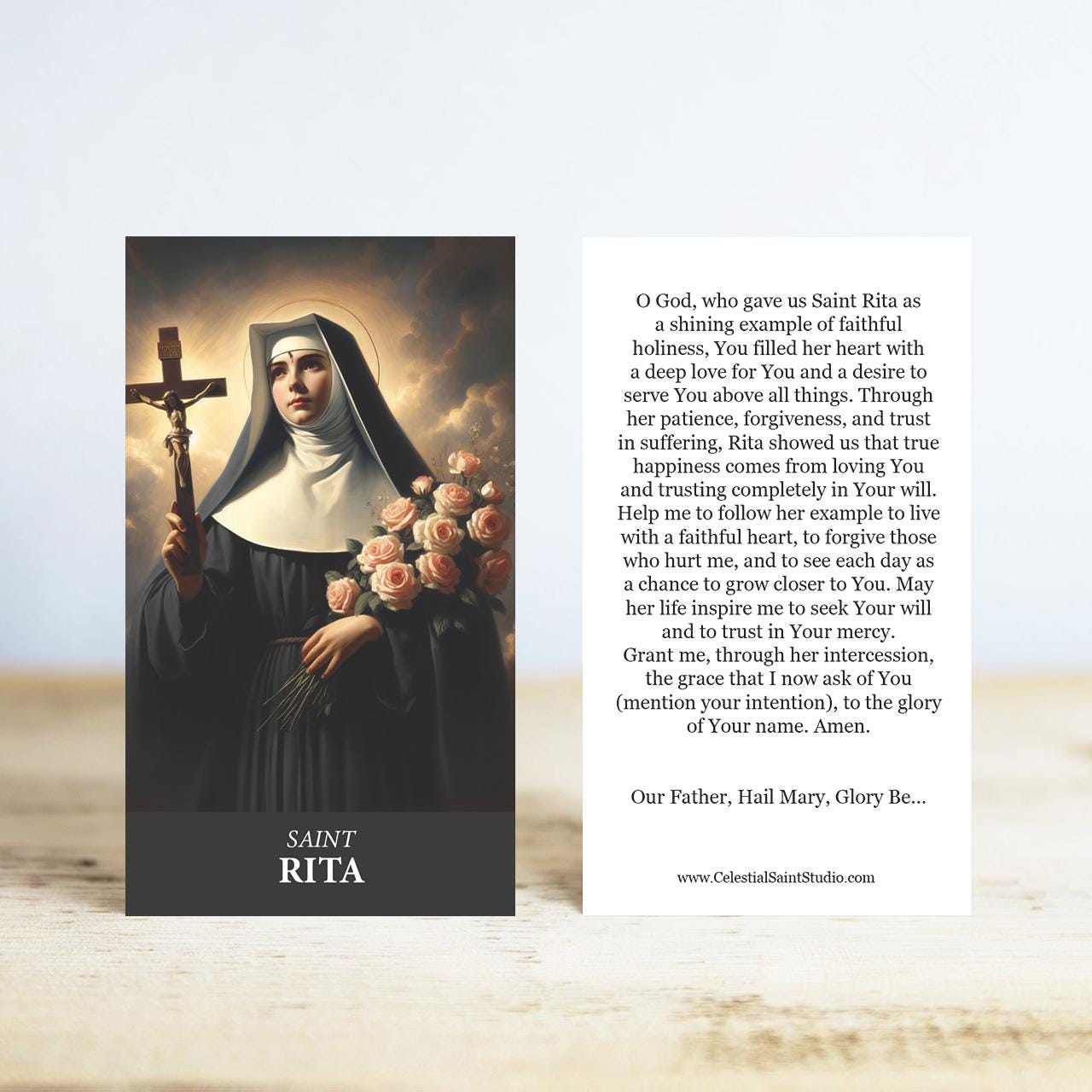 St. Rita Prayer Cards | Wallet Size | 100, 200, 500