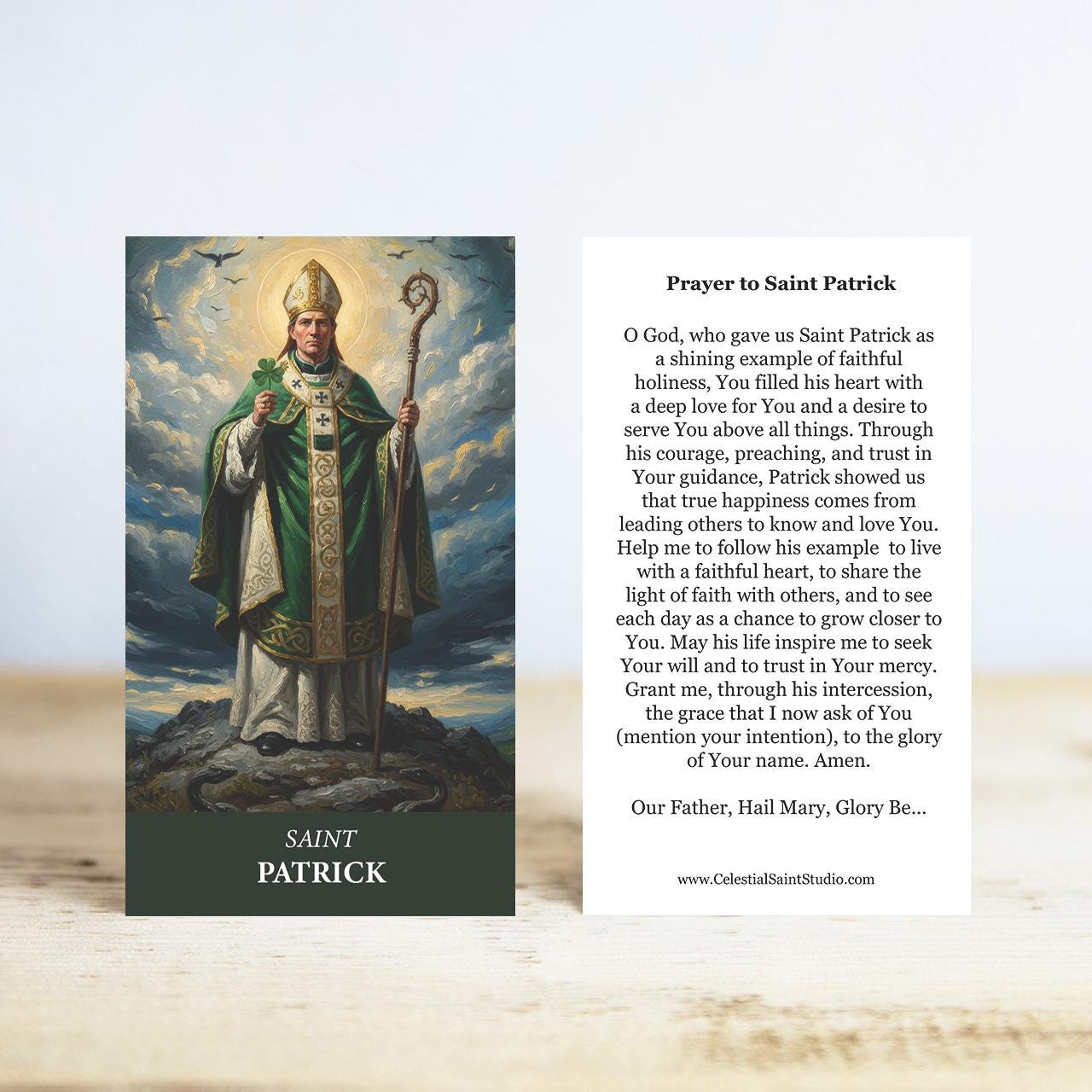 St. Patrick Prayer Cards | Wallet Size | 50, 100, 200, 500, 1000