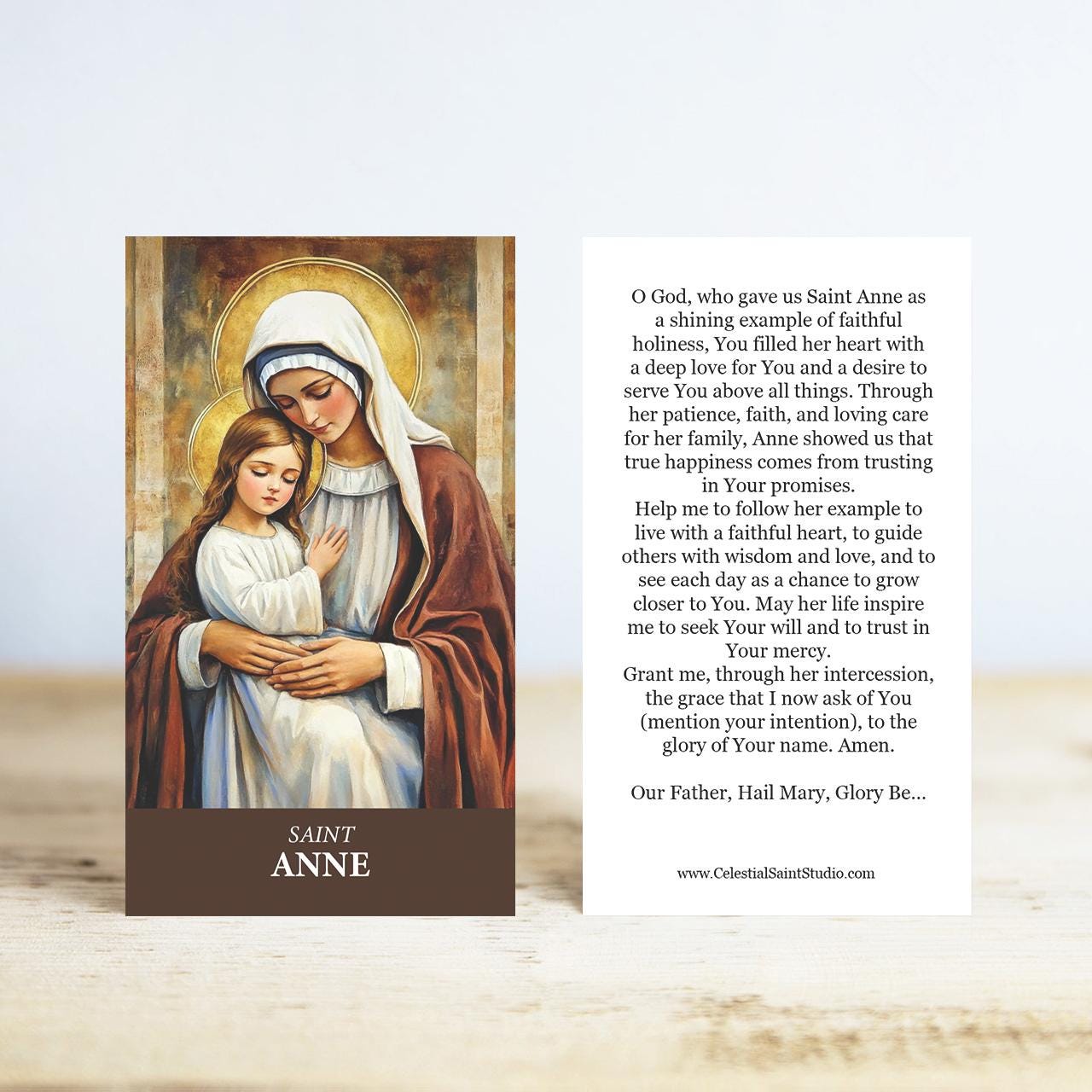 St. Anne Prayer Cards | Wallet Size | 100, 200, 500